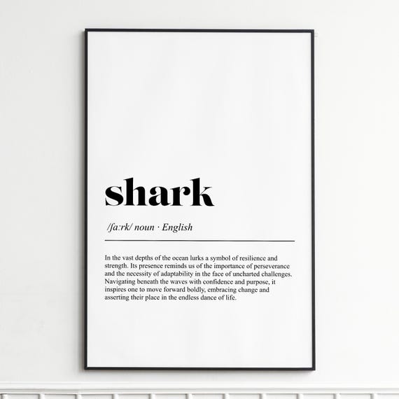 Definition Print Bold Dictionary Wall Art Modern Typography Poster Home Decor