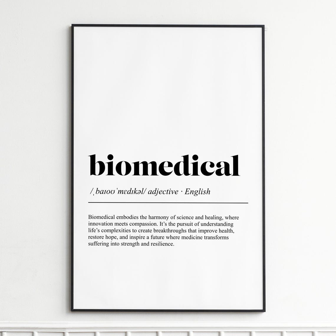 Biomedical Science And Healing Medical Innovation Wall Poster