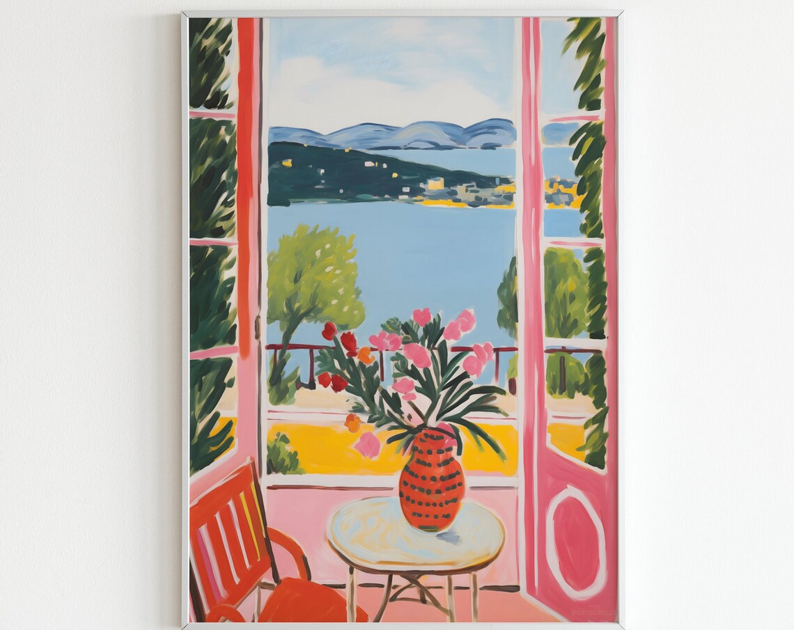 Matisse Open Window Fauvism Art Print, Vintage Decor