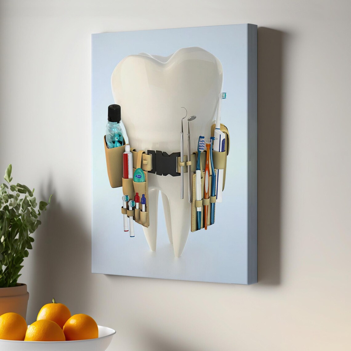Dental Clinic Oral Care Office Decor Art Print