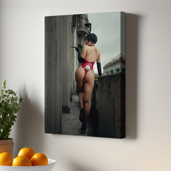 Erotic Sensual Wall Art Canvas Painting N Framed Housewarming Gifts Modern Decor