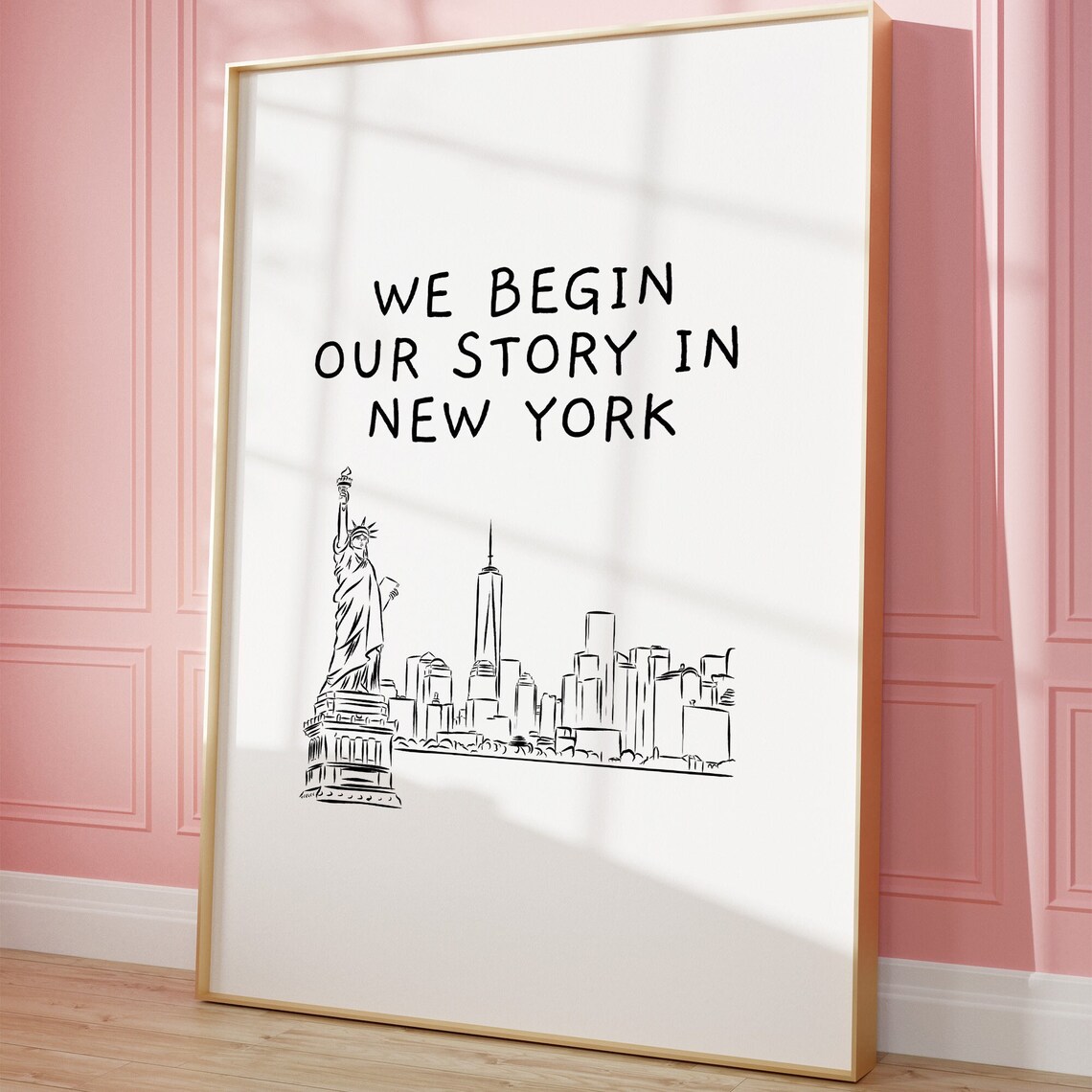 New York Heart Art Print, Minimalist Big Apple - Image 4