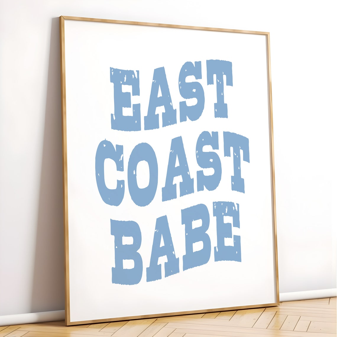 East Coast Babe Trendy Cowgirl Wall Art Cowgirl Coastal Blue Western Inspired Wall Art Trendy College Gallery Wall Art Poster - Image 4
