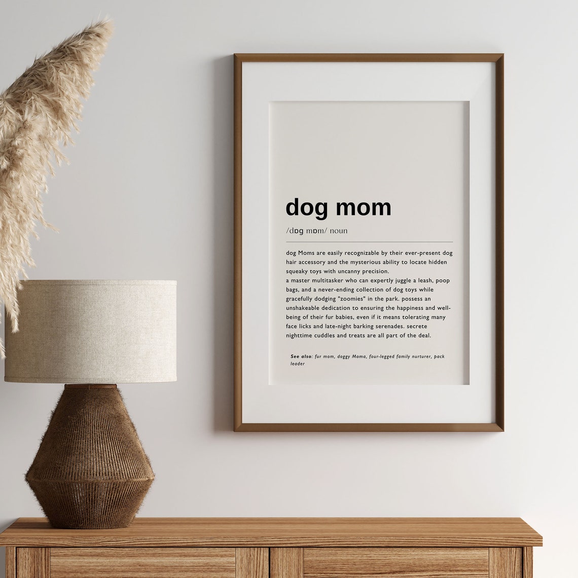Dog Mom Definition Print Dog Mum Definition Print Quote Poster Love Dog Wall Art Dog Mom Gift Dog Mom Meaning Pet Owner Gifts Dp01 - Image 5