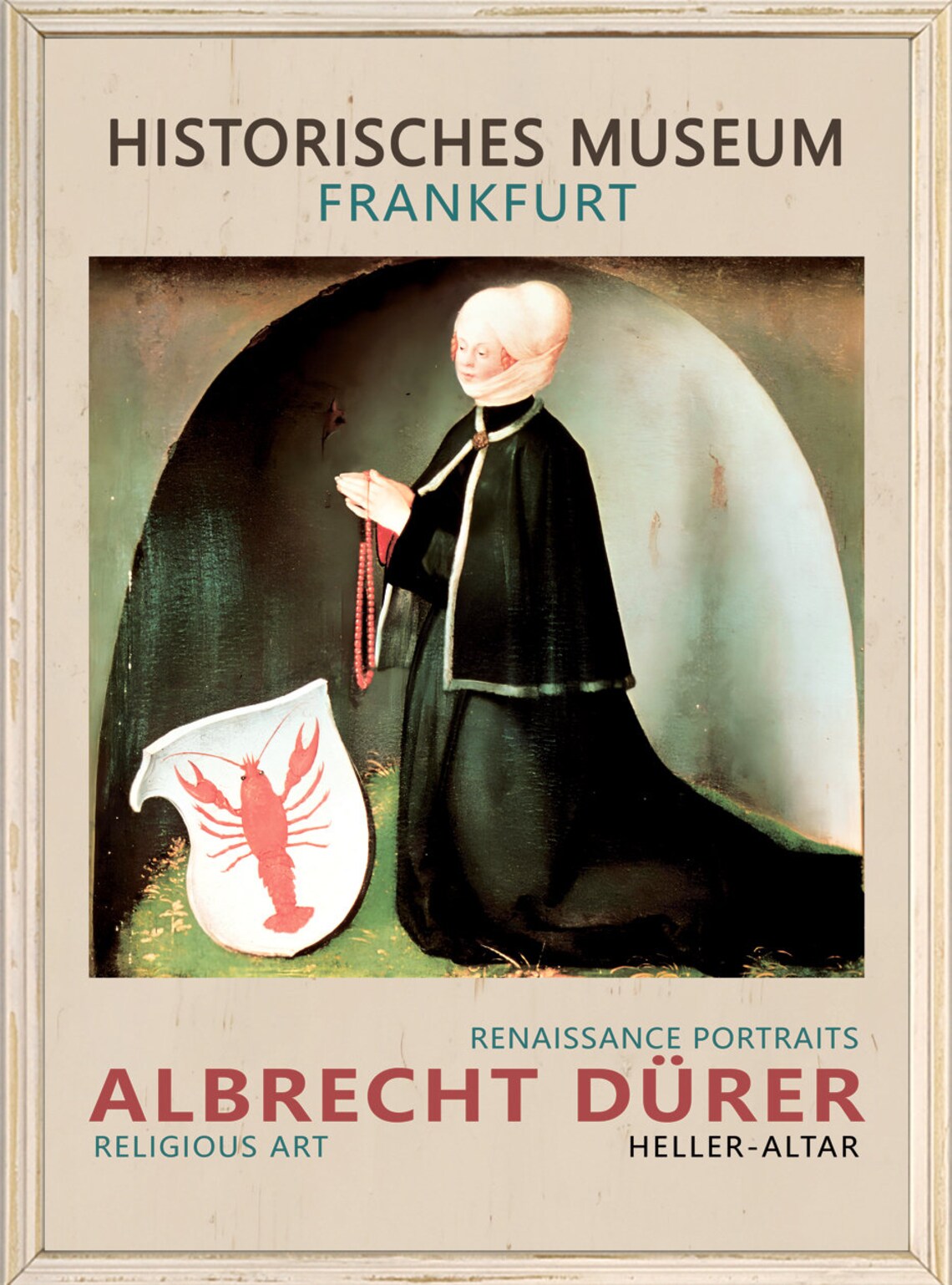 Albrecht Durer Heller Altar Female Donor Portrait Poster Renaissance Museum Art - Image 3
