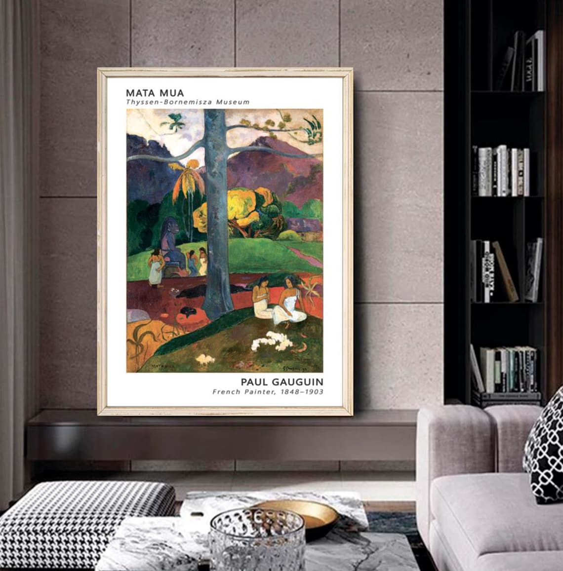Paul Gauguin Matamoe Vintage Landscape Poster - Image 2