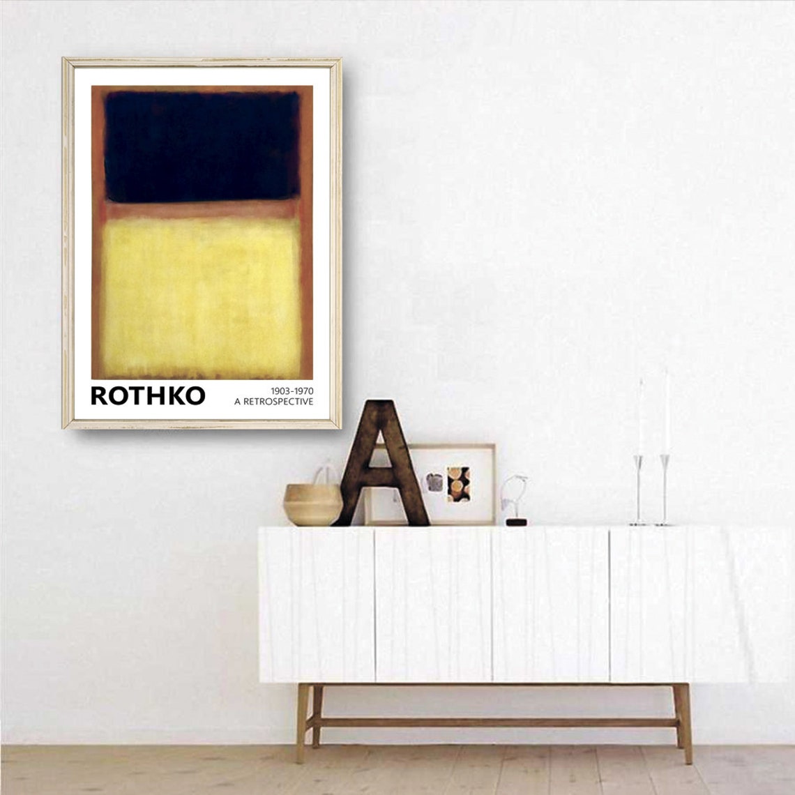Mark Rothko Dark Over Light Color Field Abstract Painting Poster - Image 2