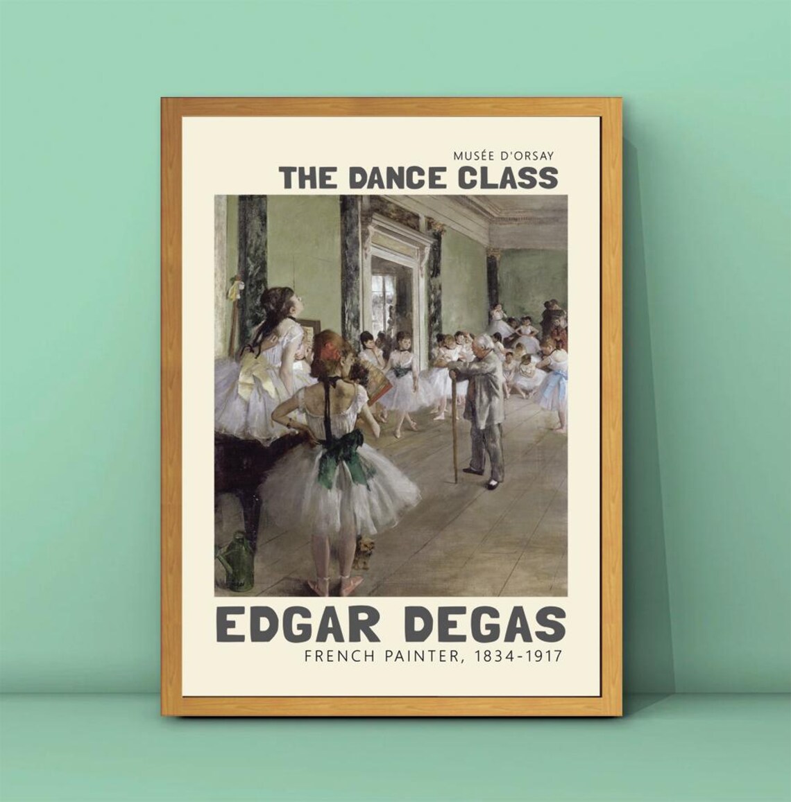 Edgar Degas The Dance Class Print Dance Wall Art Vintage Ballet Poster Degas Ballet Print The Ballet Class Poster