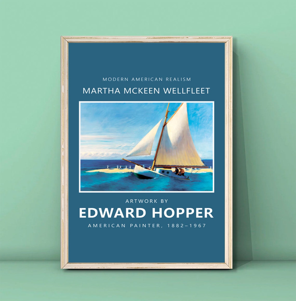 Edward Hopper Martha McKeen Wellfleet Sailing Realism Art Poster