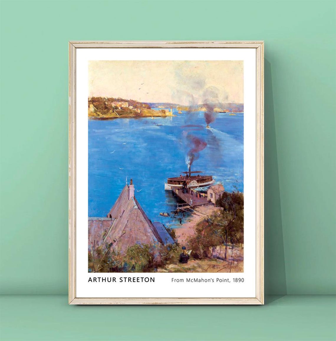 Arthur Streeton From McMahons Point 1890 Harbour Painting Art Poster