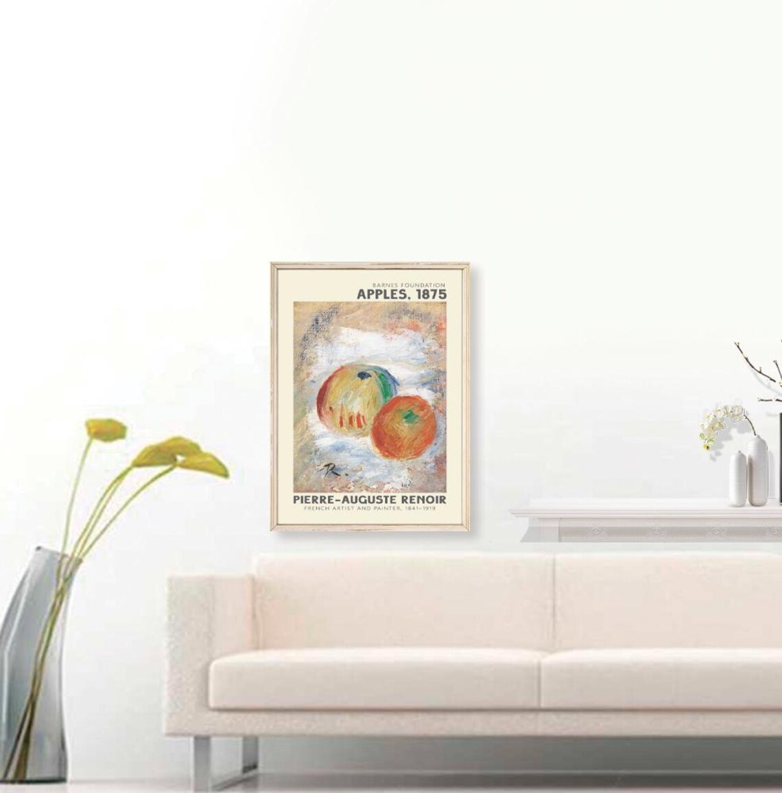Pierre-Auguste Renoir Apples 1875 Barnes Foundation Still Life Poster - Image 3