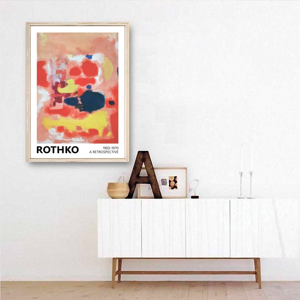 Mark Rothko Red Yellow Blue Colorful Abstract Art Exhibition Poster - Image 3