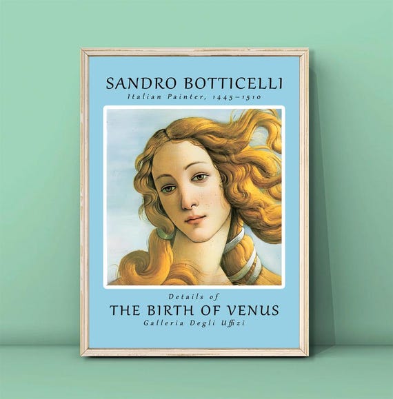 Sandro Botticelli Birth Of Venus Detail Uffizi Renaissance Poster