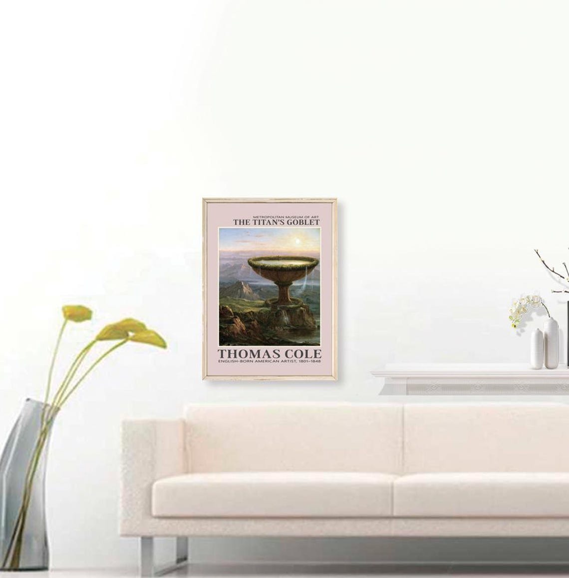 Thomas Cole The Titan's Goblet Surreal Hudson River Art Print - Image 3