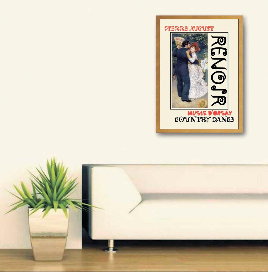 Pierre Auguste Renoir Country Dance Couple Museum Art Poster - Image 3