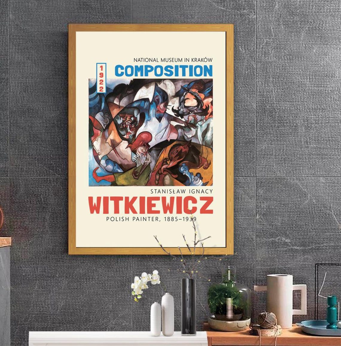 Stanislaw Ignacy Witkiewicz Composition 1922 Krakow Museum Poster - Image 2
