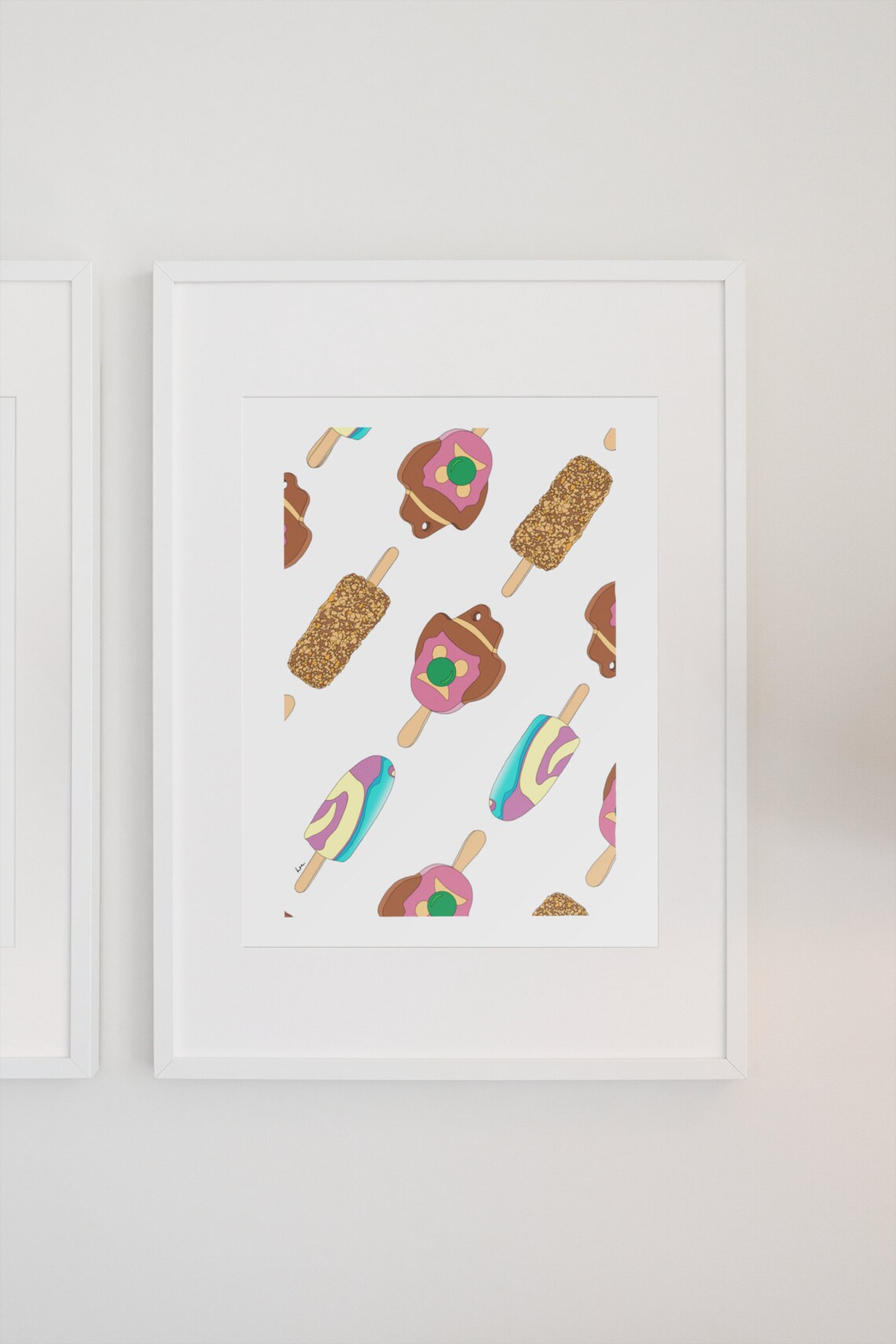 Ice Creams Limited Edition Illustration Print