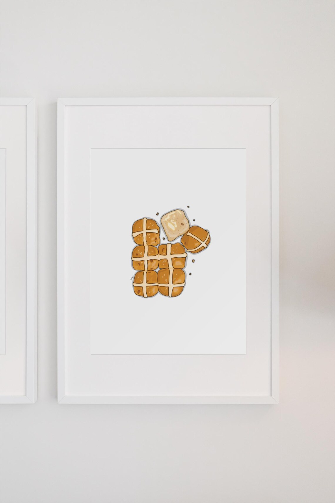 Hot Cross Buns - Australian Illustration