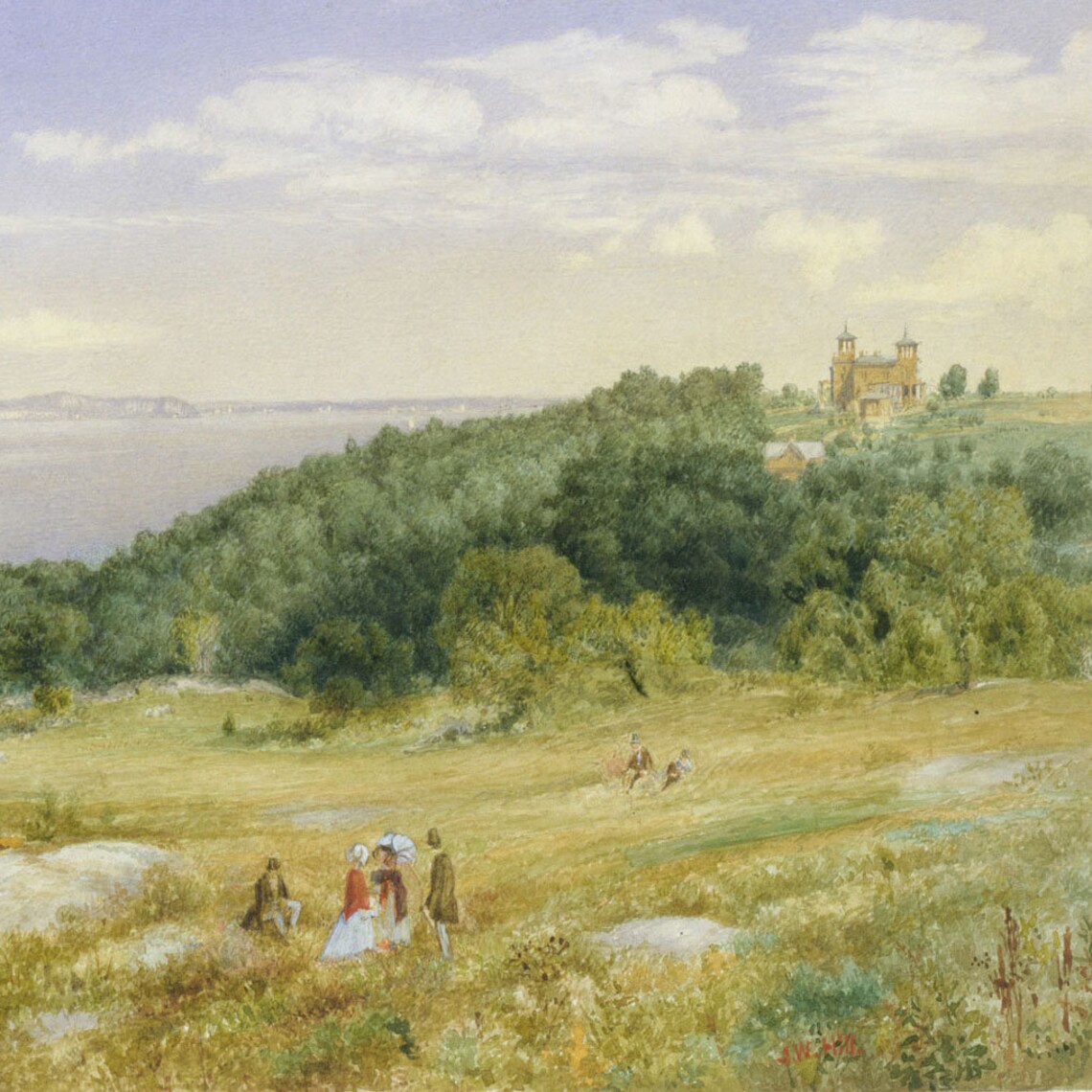 Vintage Landscape Art Print, Antique Painting Style - Image 2