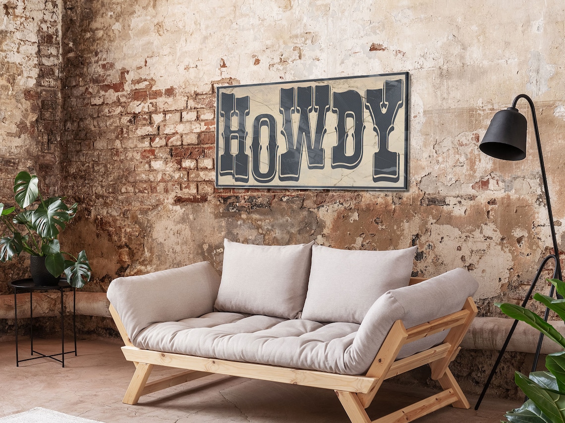 Howdy Typography Poster, Southwestern Western - Image 4