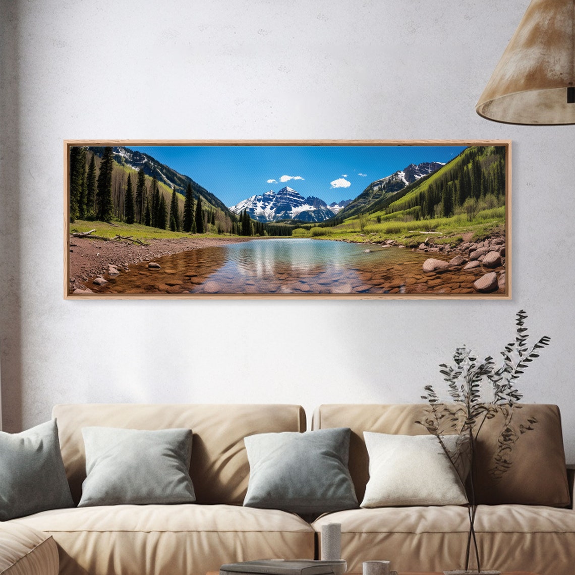 Maroon Bells Aspen Colorado Snow Peaks Lake Reflection View Poster - Image 3