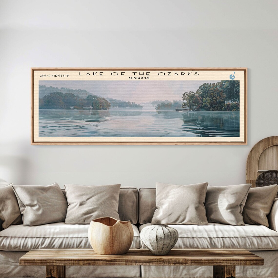 Lake of the Ozarks Missouri Travel Poster, Lake House Decor - Image 5