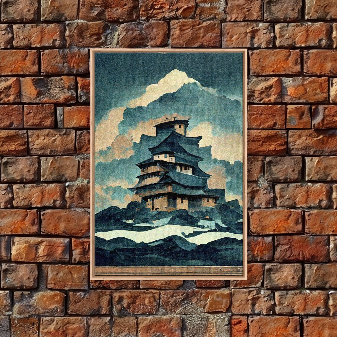 Shiro Japanese Castle Vintage Travel Poster Print - Image 5