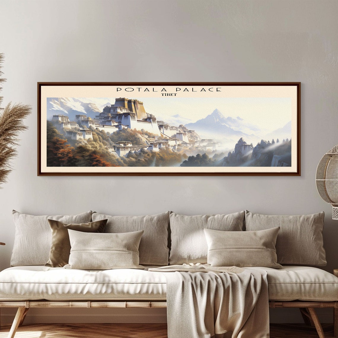 Potala Palace Tibet Hilltop Palace Mountain Backdrop Travel Poster - Image 4