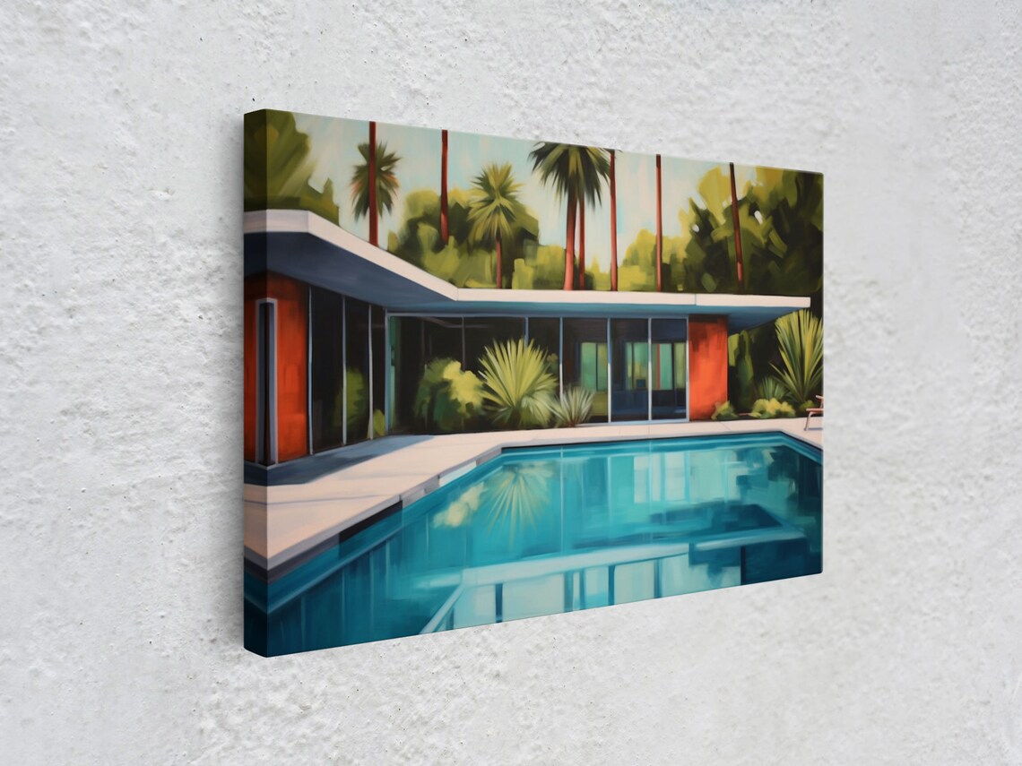 Mid-Century House Retro Architecture Art Print - Image 3