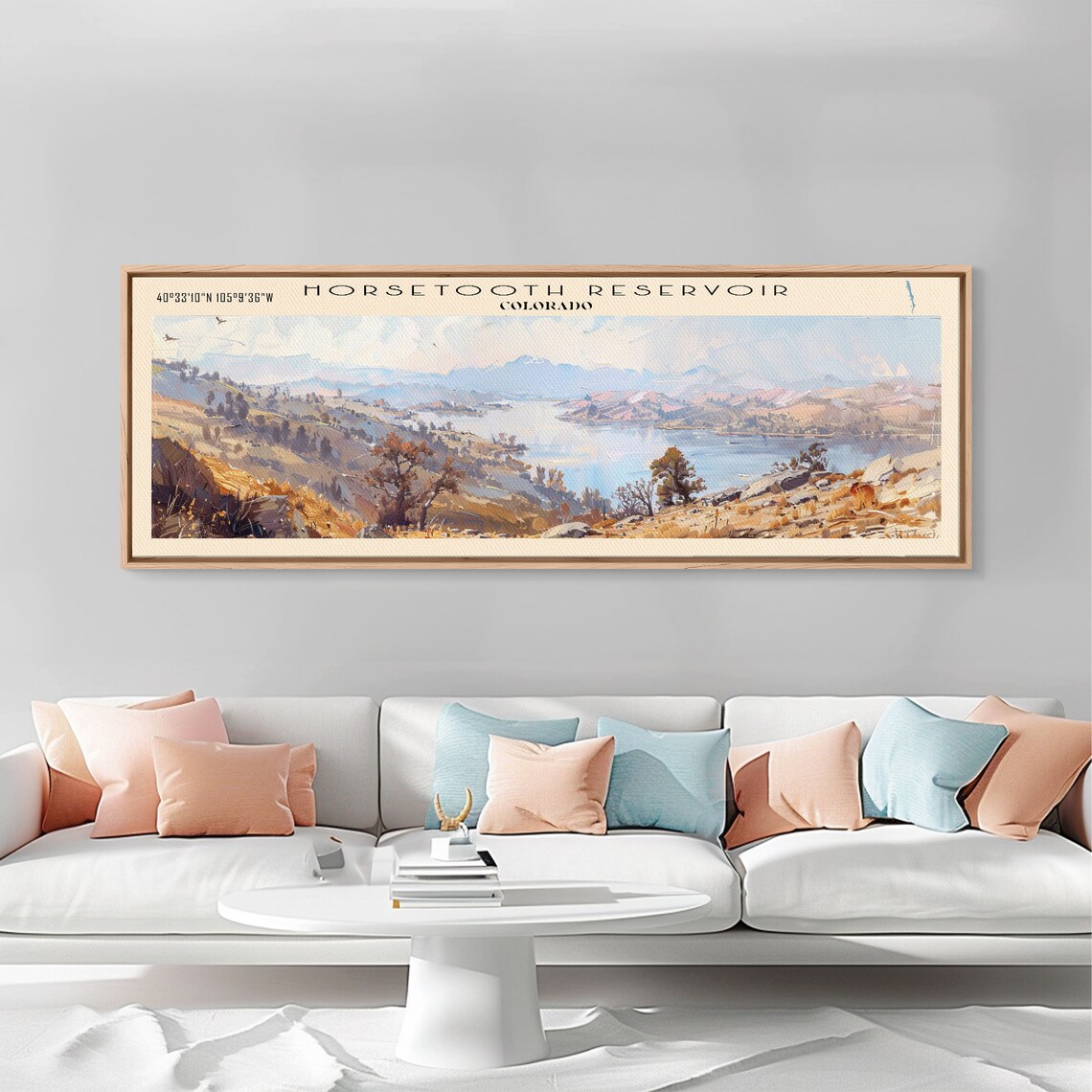 Horsetooth Reservoir Colorado Panoramic Travel Poster - Image 3