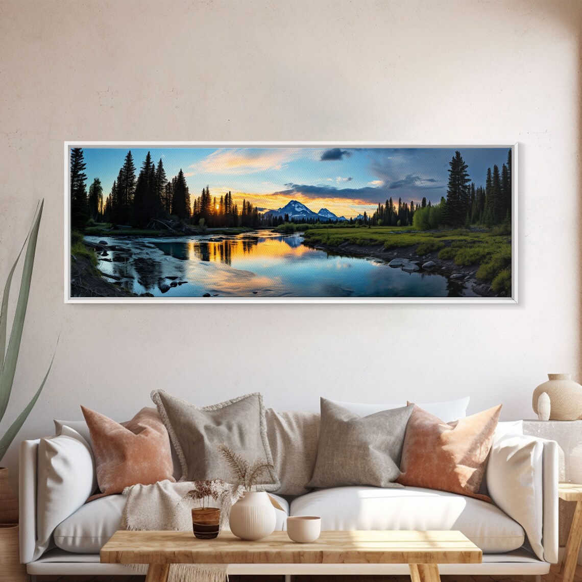 Banff National Park Sunset Panorama Art Print - Image 5