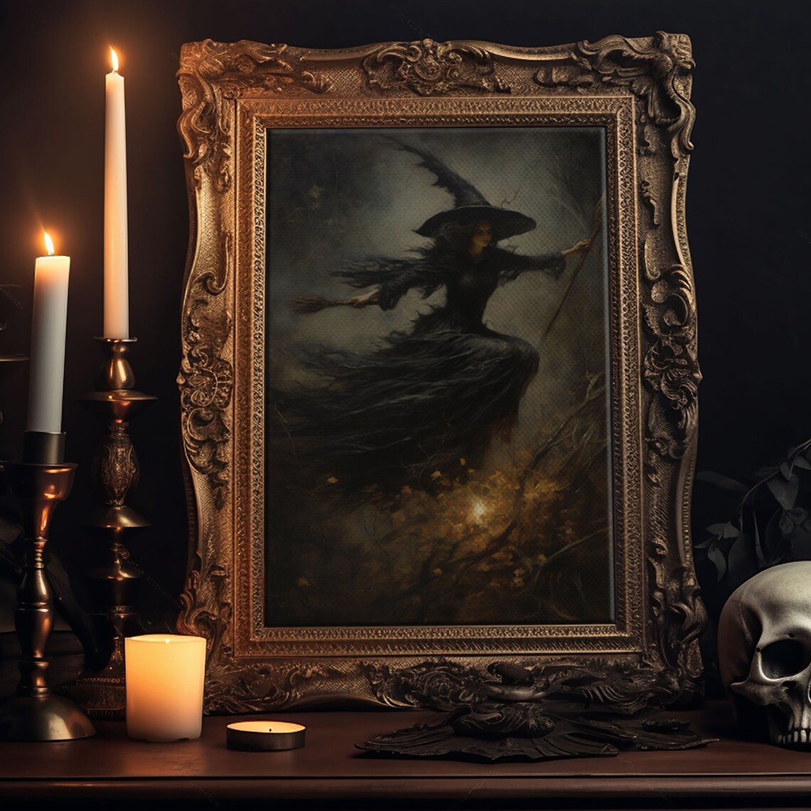 Spooky Season Witch Decor Halloween Art Print