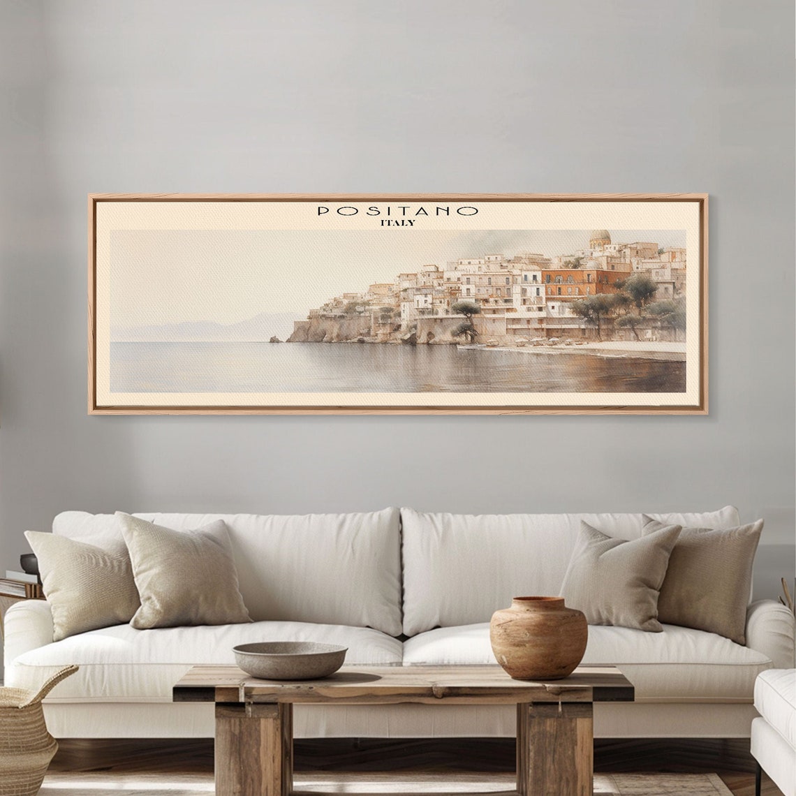 Positano Italy Amalfi Coast Cliffside Village Sea View Travel Poster - Image 5