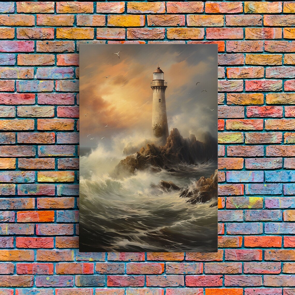Lighthouse Ocean Seascape Coastal Poster Print
