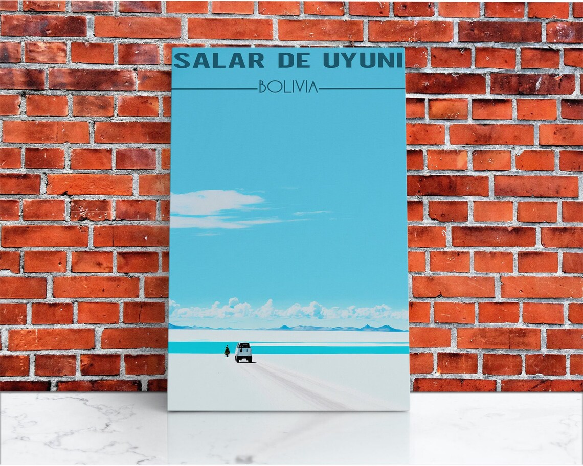 Salar De Uyuni Wall Art Bolivia Poster South America Wall Print Travel Wall Print Travel Poster Travel Wall Art Wall Print - Image 3