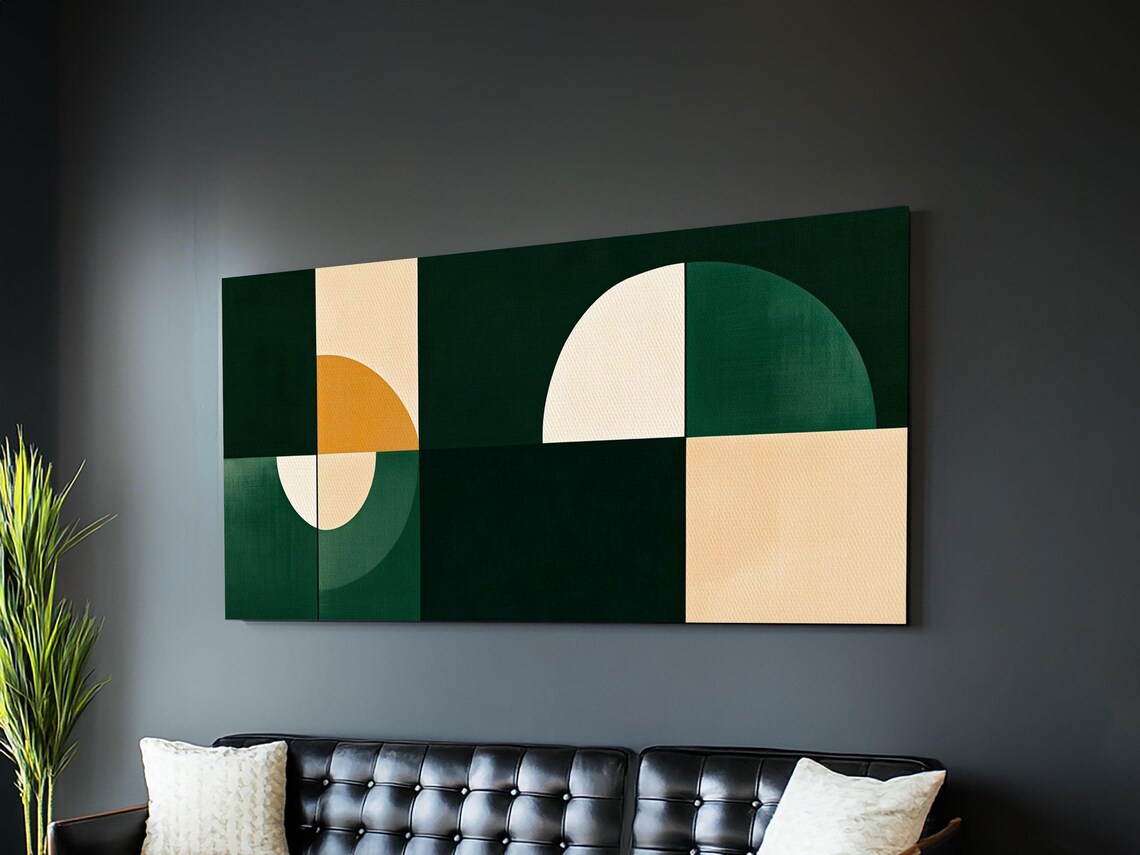 Mid Century Modern Wall Art, Living Room Decor - Image 5