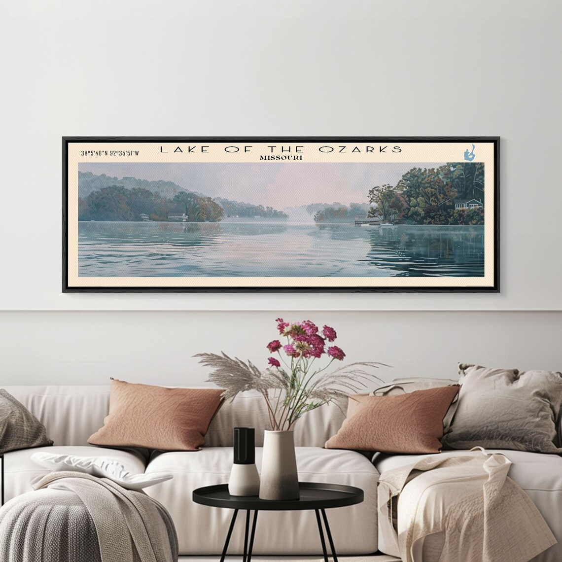 Lake of the Ozarks Missouri Travel Poster, Lake House Decor - Image 4