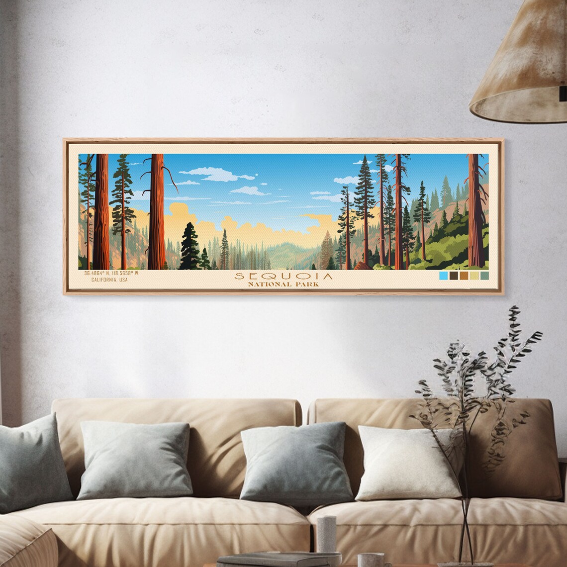 Sequoia National Park California Giant Trees Forest Travel Poster - Image 4