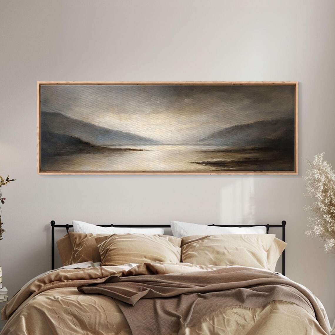 Moody Seascape, Modern Cloudy Day Wall Art Print - Image 6