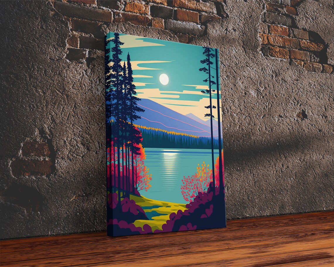 Pacific Northwest Pop Art, Scandinavian Inspired Poster - Image 2