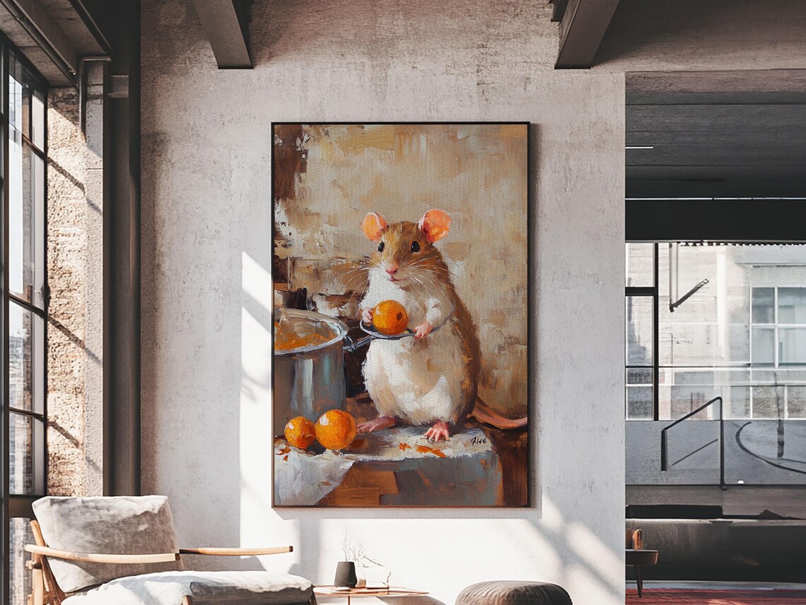 Rats With Jobs: Rat Chef Cooking Stew Art Print - Image 6