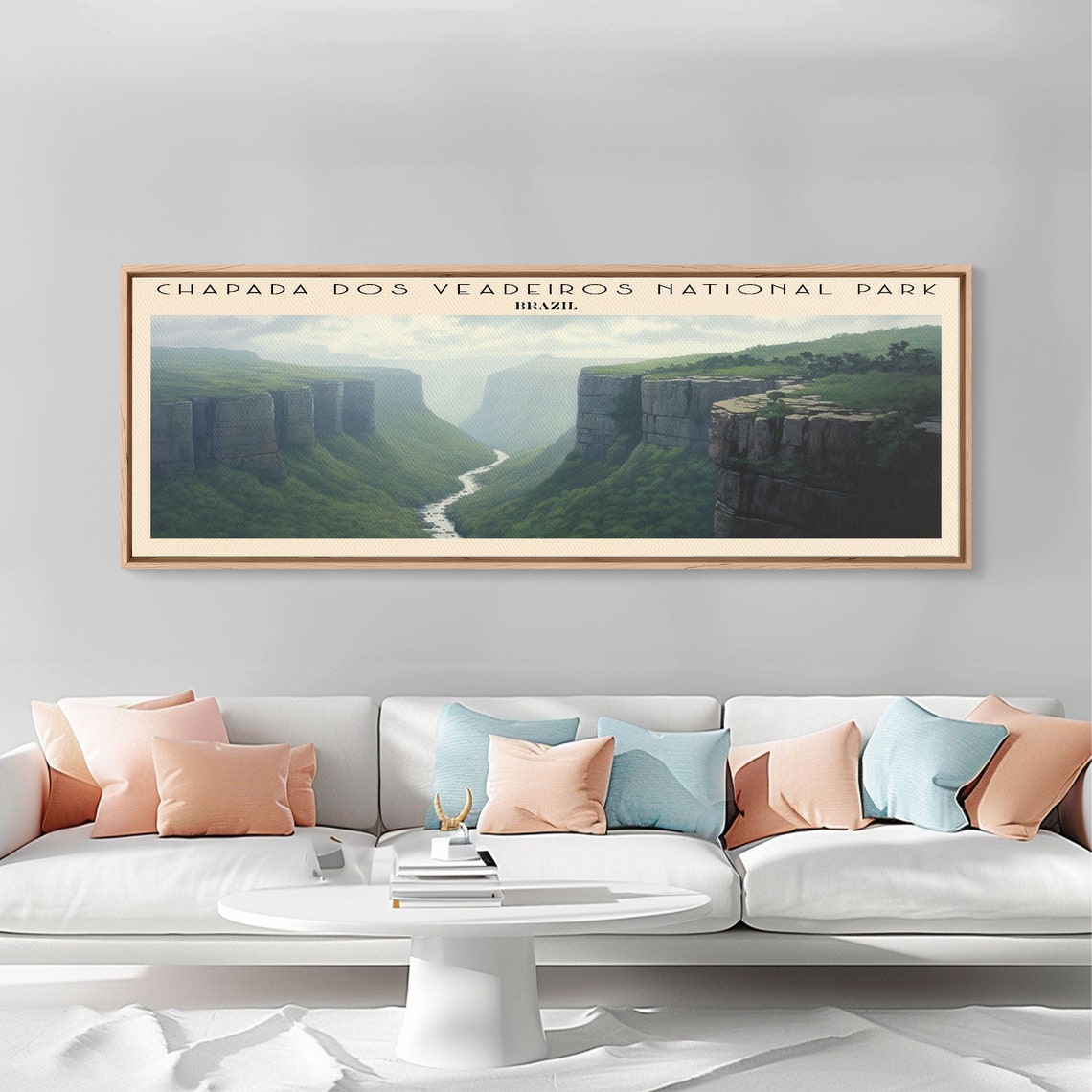 Chapada dos Veadeiros Brazil Green Canyon River Valley Travel Poster - Image 5