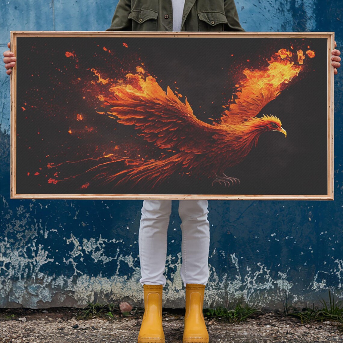 Phoenix Bursting Into Flames, Unique Gift - Image 6