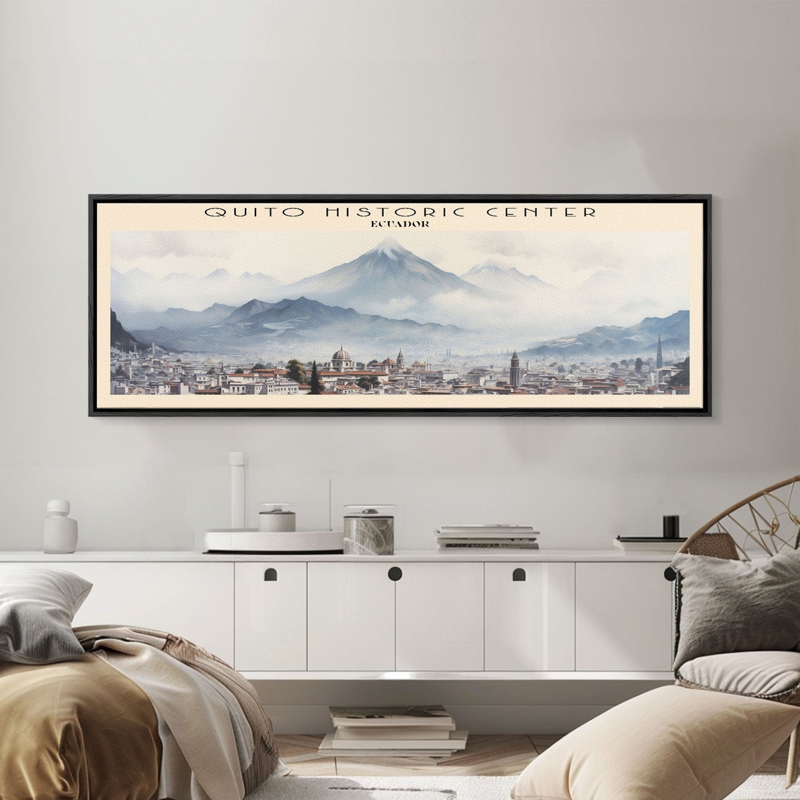 Quito Historic Center Ecuador Andes City Rooftops Panoramic Poster - Image 2
