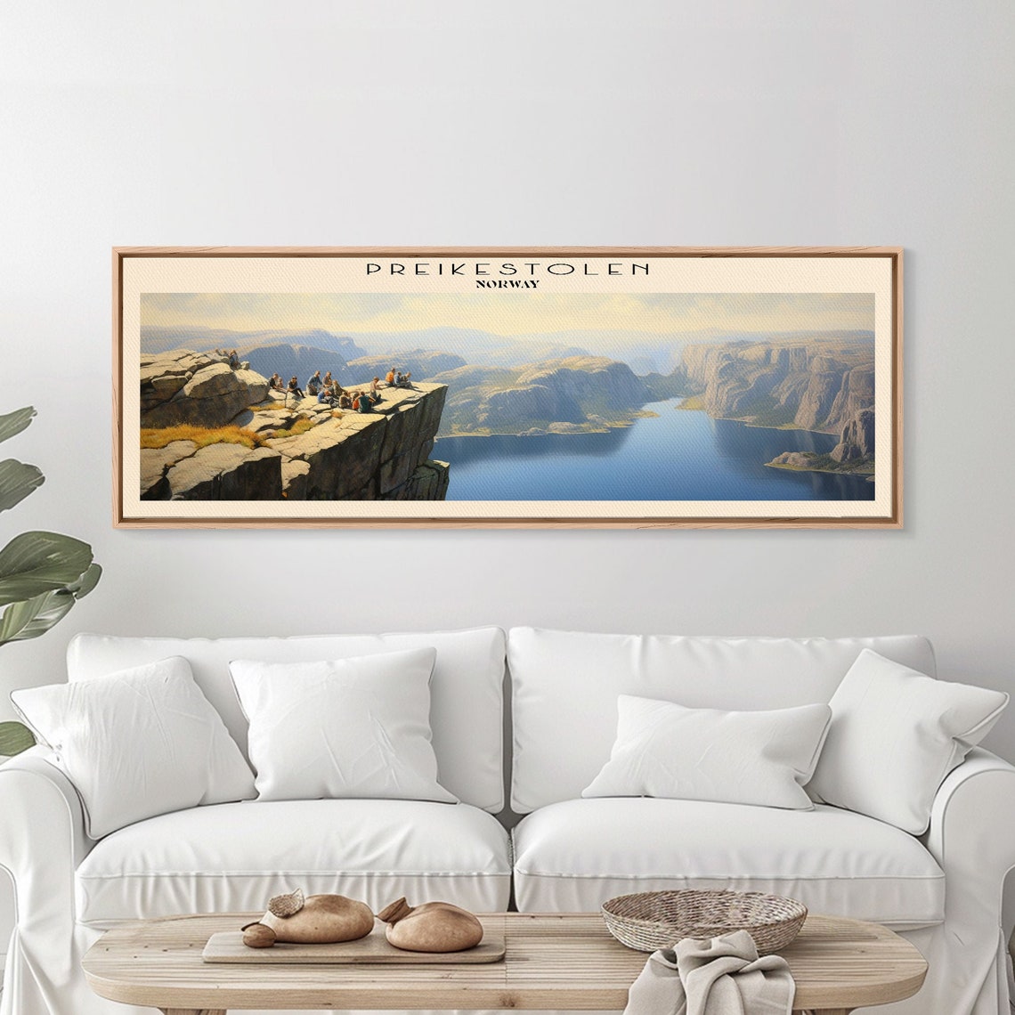 Preikestolen Norway Pulpit Rock Fjord Overlook Panoramic Travel Poster - Image 5