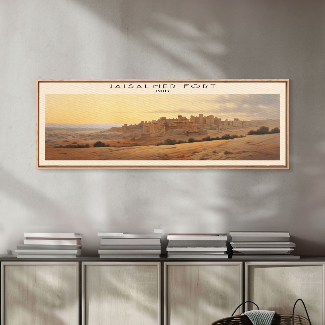 Jaisalmer Fort India Golden Desert Fort Sunset Panoramic Wall Poster - Image 5