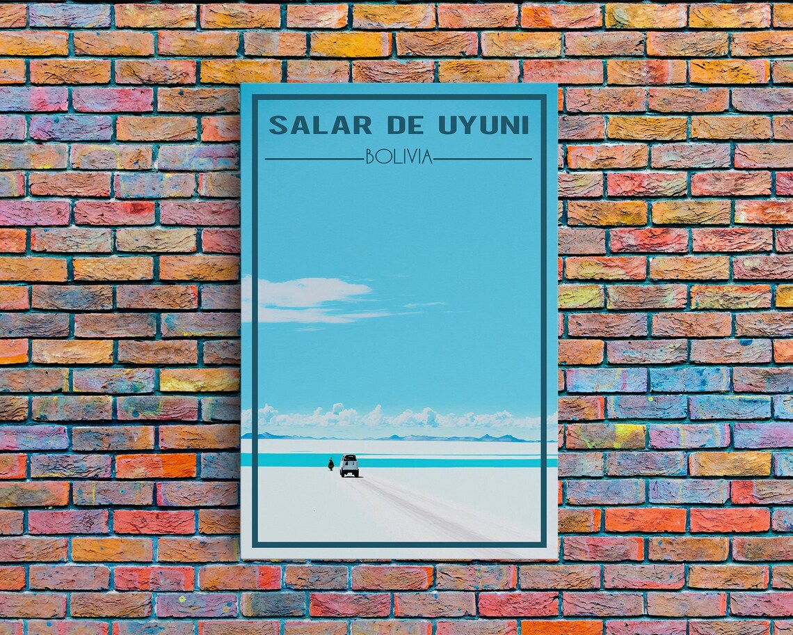 Salar De Uyuni Wall Art Bolivia Poster South America Wall Print Travel Wall Print Travel Poster Travel Wall Art Wall Print