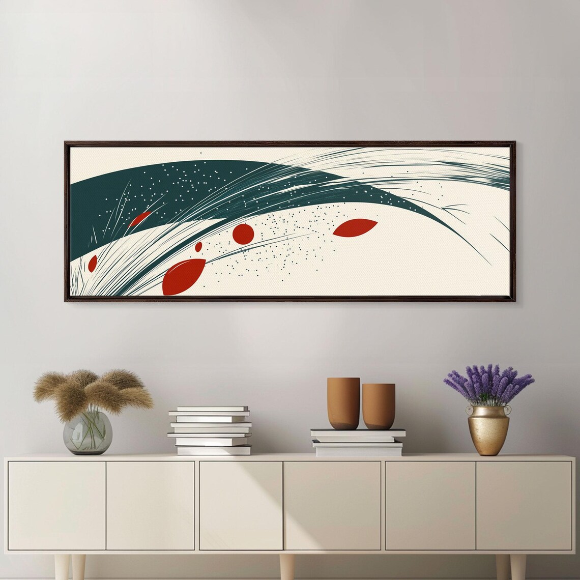 Abstract Reed Grass, Mid-Century Modern Art Print - Image 5
