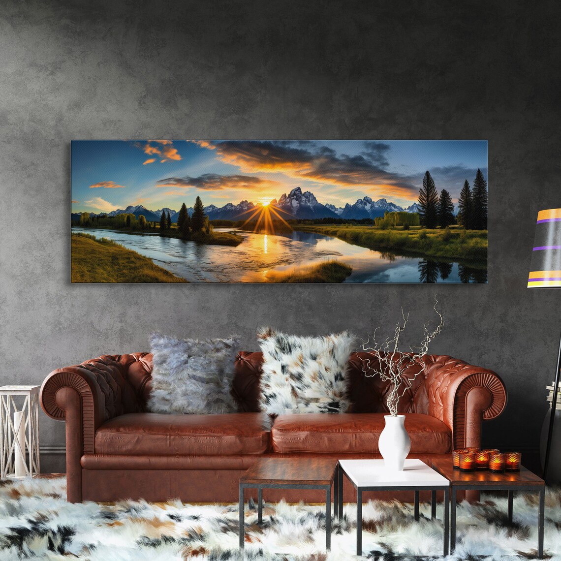 Grand Teton National Park Panoramic Travel Poster - Image 3