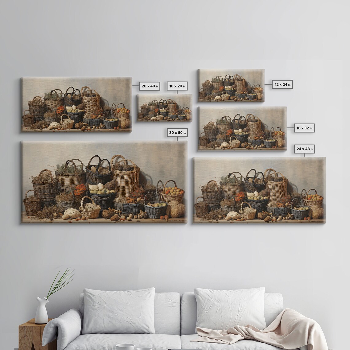 Cornucopia Wall Art, Boho Fall Decor Print - Image 2